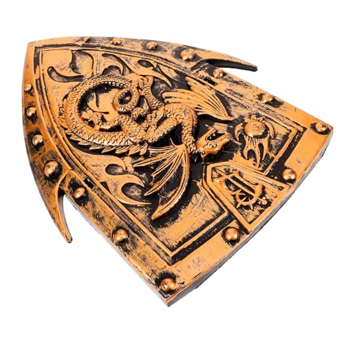 Hohopeti Mittelalterlicher Cosplay Schild Requisit aus Robustem Material Langlebig und Sicher für Partydekor und Rollenspiele Handlich und Realistisch Geeignet für Fantasievolle Kostüme Hohopeti Mittelalterlicher Cosplay Schild Requisit aus Robustem Material Langlebig und Sicher für Partydekor und Rollenspiele Handlich und Realistisch Geeignet für Fantasievolle Kostüme von Hohopeti