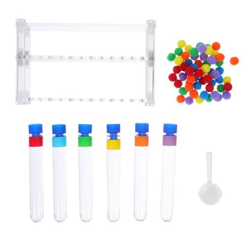 Hohopeti Montessori Farbensortierspiel mit Testrohr Ständer für Kindergartenkinder Lernspielzeug Motorik Mathematik und Wissenschaftlicher Entdeckung Hohopeti Montessori Farbensortierspiel mit Testrohr Ständer für Kindergartenkinder Lernspielzeug Motorik Mathematik und Wissenschaftlicher Entdeckung von Hohopeti