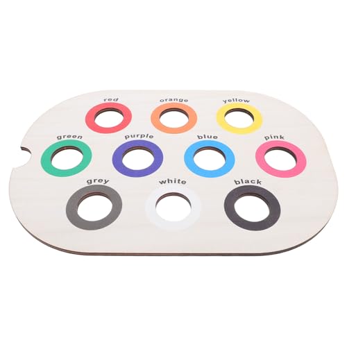 Hohopeti Montessori Holz Farb-sortierbrett Motorik Lernspielzeug Frühförderung Sensorik Tray für Kleinkinder Hohopeti Montessori Holz Farb-sortierbrett Motorik Lernspielzeug Frühförderung Sensorik Tray für Kleinkinder von Hohopeti