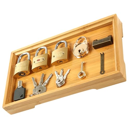Hohopeti Montessori Unlock Toy für Fein Poliertes Sicheres Lernspielzeug mit Schloss und Schlüssel Entwickelt Feinmotorik Hand Auge Koordination und Logisches Denken Vorschulspielzeug Hohopeti Montessori Unlock Toy für Fein Poliertes Sicheres Lernspielzeug mit Schloss und Schlüssel Entwickelt Feinmotorik Hand Auge Koordination und Logisches Denken Vorschulspielzeug von Hohopeti