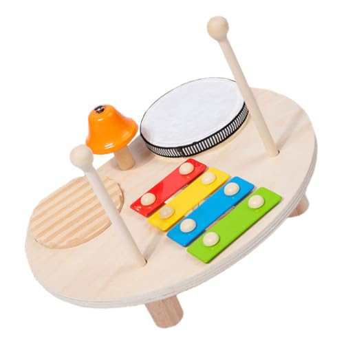 Hohopeti Multifunktionales mit Xylophon Leichtes Musikspielzeug für Kleinkinder Fördert Hand Auge koordination Tragbares Pädagogisches Instrument für Frühe Musikalische Entwicklung von Hohopeti