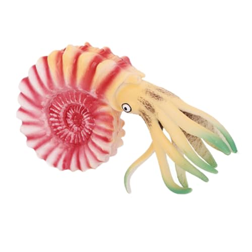Hohopeti Nautilus-Modell Plüschige Meerestiere Lebensechter Nautilus Plüsch Meerestier Plüsch Nautilus Kuscheltiere Mit Meeresmotiven Modelle Ornamente Aquarium Kind Plastik Rosa von Hohopeti