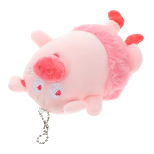 Hohopeti Niedlicher Plüsch Schwein Anhänger Weiches Kuscheltier Schlüsselanhänger Rucksack Tasche Dekoration Party Rosa von Hohopeti