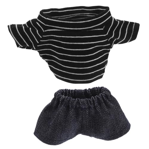 Hohopeti Niedliches Bärenpuppen Kostüm mit Hose und Shirt für Stofftiere Weiche Farbbeständige Kleidung für Mädchen Austauschbare Charmante Bärenkleidung für Interaktives Spiel und Feiern Hohopeti Niedliches Bärenpuppen Kostüm mit Hose und Shirt für Stofftiere Weiche Farbbeständige Kleidung für Mädchen Austauschbare Charmante Bärenkleidung für Interaktives Spiel und Feiern von Hohopeti
