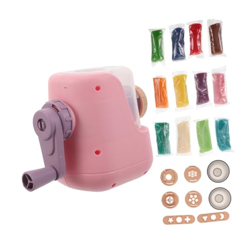 Hohopeti Nudelmaschine Spielset Manuelle Teigpresse DIY Knetwerkzeug für Fantasievolles Modellieren und Kreatives Pädagogisches Küchen Jungen und Mädchen von Hohopeti