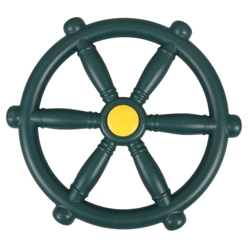 Hohopeti Outdoor Spielplatz Lenkrad für Schaukel Wetterfestes Grünes Swing Steering Wheel Einfach zu Montierendes Zubehör für Fördert Kreativität und Fantasievolles im Freien von Hohopeti