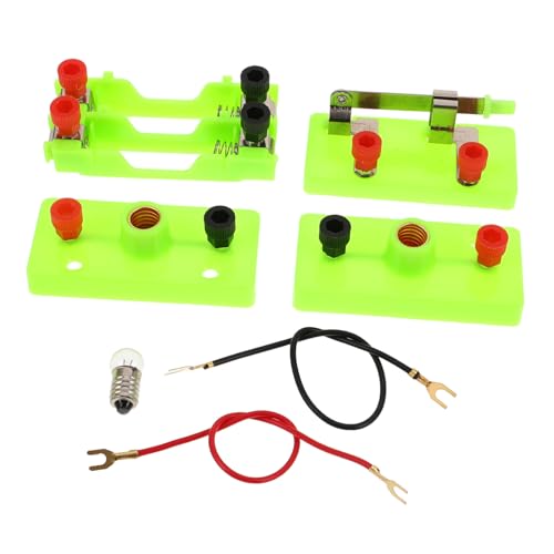 Hohopeti Physik Experimentierkasten Elektronik Set für elektrische Schaltungen Lernset mit Reihen Parallelschaltung Praktisches Wissenschafts-kit für Schulunterricht und Zuhause Einfach von Hohopeti