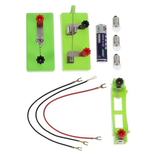Hohopeti Physik Lampenhalter für Elektrische Experimente mit Schraubsockel Physikalische Leuchtbasis für Grundschul sachkunde DIY Stromkreis Experimentierset für Schule und Zuhause von Hohopeti