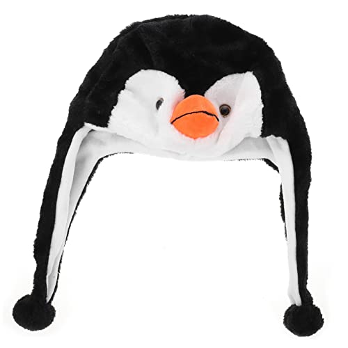 Hohopeti Pinguin Hut Kinder Accessoire Plüsch Hut Schöner Plüsch Hut Party Dress Up Hut Bezaubernder Tier Hut Bezaubernder Damen Hut Cartoon Hut Elastischer Tier Hut Elastischer von Hohopeti