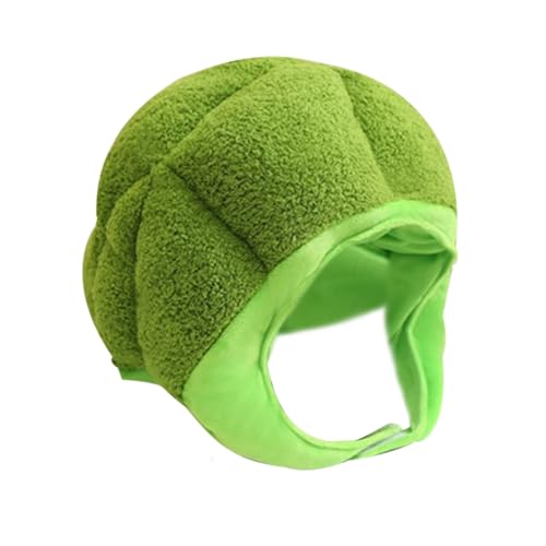 Hohopeti Plüsch Brokkoli Hut Erwachsene Gemüse Kostüm Kopfbedeckung Cartoon Mütze für Halloween Party Cosplay Fotoshoot Hohopeti Plüsch Brokkoli Hut Erwachsene Gemüse Kostüm Kopfbedeckung Cartoon Mütze für Halloween Party Cosplay Fotoshoot von Hohopeti