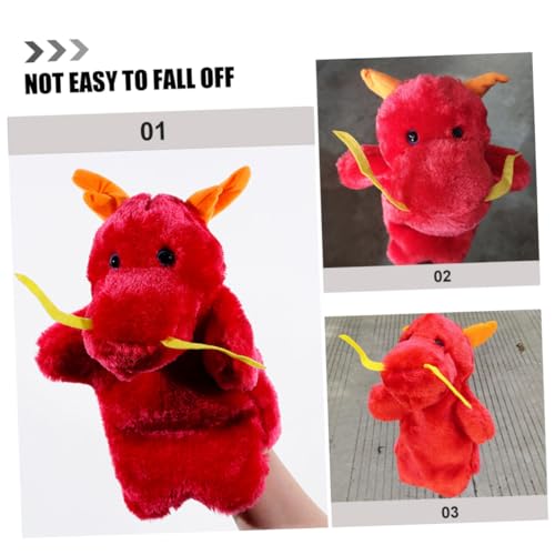 Hohopeti Plüsch Drache Handpuppe Interaktives Lernspielzeug für Kuscheliges Stofftier Handpuppe Geeignet für Erzählspiele und Kindergarten Rotes Plüschtier Dragon Puppet Toy Hohopeti Plüsch Drache Handpuppe Interaktives Lernspielzeug für Kuscheliges Stofftier Handpuppe Geeignet für Erzählspiele und Kindergarten Rotes Plüschtier Dragon Puppet Toy von Hohopeti
