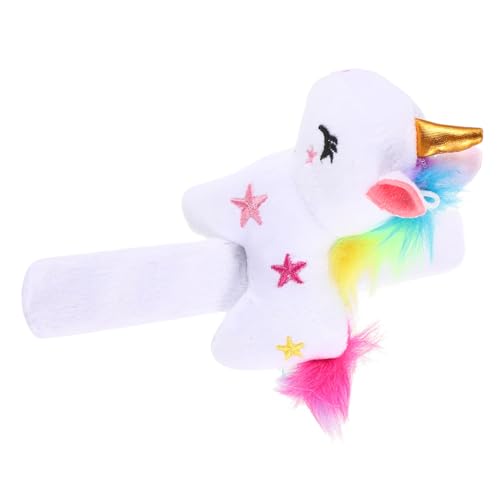 Hohopeti Plüsch Einhorn Slap Armband Gepolstert Kuscheliger Cartoon Armband für Party Festival Sicher Komfortabel Weißes Tier Wristband Geschenk Hohopeti Plüsch Einhorn Slap Armband Gepolstert Kuscheliger Cartoon Armband für Party Festival Sicher Komfortabel Weißes Tier Wristband Geschenk von Hohopeti