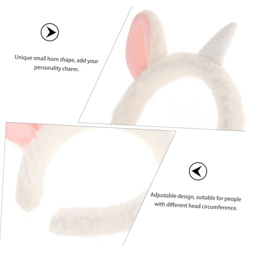 Hohopeti Plüsch Haarreif mit Süßen Tierohren Verstellbares Sicheres Stirnband für Damen Charmantes Party und Cosplay Accessoire Vielseitiger Weißer Haarschmuck Hohopeti Plüsch Haarreif mit Süßen Tierohren Verstellbares Sicheres Stirnband für Damen Charmantes Party und Cosplay Accessoire Vielseitiger Weißer Haarschmuck von Hohopeti