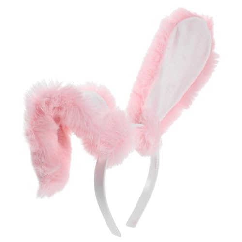 Hohopeti Plüsch Hasenohren Haarreif Leichtes Bunny Ohr Stirnband für Karneval Cosplay Fest Party Favor Kopfputz von Hohopeti