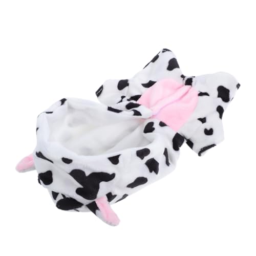 Hohopeti Plüsch Puppen Overall Kuscheliger Cow Jumpsuit Einfach Anzuziehen Vielseitige Puppenkleidung für Zuhause Ausflüge und Schlafenszeit Niedliche Ersatzkleidung für Puppen von Hohopeti