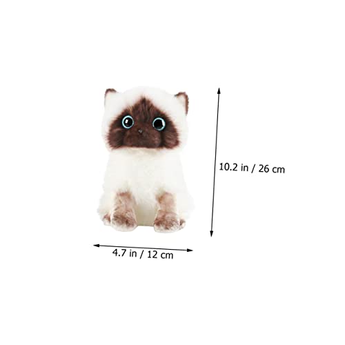 Hohopeti Plüsch Siamkatze Kuscheltier Weiches Stofftier für Dekorative Siamkatzenpuppe Niedliches und Wohnaccessoire für Junge Mädchen und Katzenliebhaber Hohopeti Plüsch Siamkatze Kuscheltier Weiches Stofftier für Dekorative Siamkatzenpuppe Niedliches und Wohnaccessoire für Junge Mädchen und Katzenliebhaber von Hohopeti