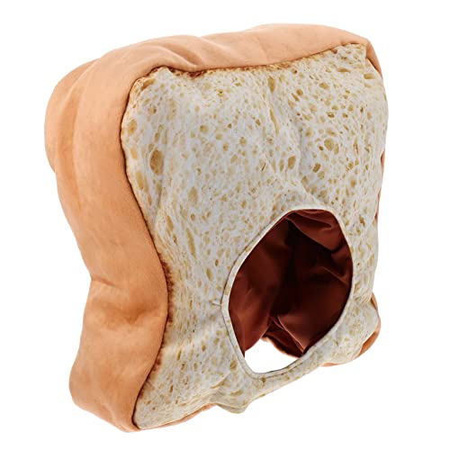 Hohopeti Plüsch Toast Brot Hut Lustige Kostümkopfbedeckung für Partys Foto Requisiten Rollenspiele Einzigartiges Design für Erwachsene von Hohopeti