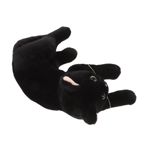 Hohopeti Plüschkatze Schwarze Kuscheltier Figurine Weiches Stofftier Kawaii Cartoon Design Multifunktional als Dekoration Kissen für Katzenliebhaber Hohopeti Plüschkatze Schwarze Kuscheltier Figurine Weiches Stofftier Kawaii Cartoon Design Multifunktional als Dekoration Kissen für Katzenliebhaber von Hohopeti