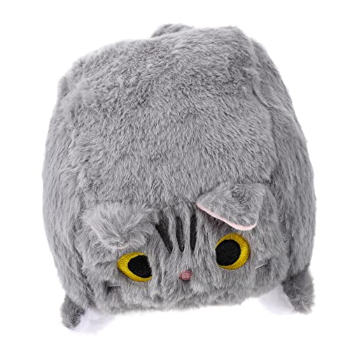 Hohopeti Plüschtier Katze Kuschelkissen Desktop Katzenpuppe Stoffpuppe Katzenspielzeug Schlafzimmerspielzeug Dekoration Cartoon Spielzeug Ornament Katze Dekokissen Plüschtier von Hohopeti