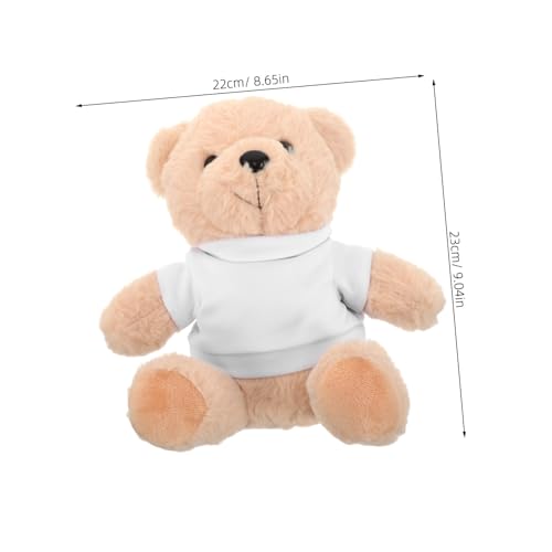 Hohopeti Plüschtier mit Weißem T-Shirt zum Selbstgestalten Kuscheliges Robustes Stofftier als Geschenk für Junge Mädchen Mädchen und Bastelfans Hohopeti Plüschtier mit Weißem T-Shirt zum Selbstgestalten Kuscheliges Robustes Stofftier als Geschenk für Junge Mädchen Mädchen und Bastelfans von Hohopeti