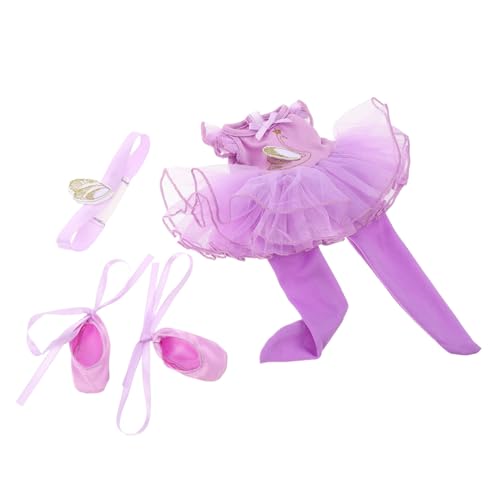 Hohopeti Puppen Ballettkostüm mit Tüllrock Kopfband und Schuhen Prinzessin Tanzkleid für Puppen Detailreiches Ballerina Outfit für Kreatives Ankleiden und Rollenspiele Hohopeti Puppen Ballettkostüm mit Tüllrock Kopfband und Schuhen Prinzessin Tanzkleid für Puppen Detailreiches Ballerina Outfit für Kreatives Ankleiden und Rollenspiele von Hohopeti