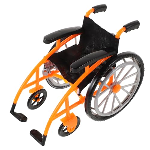 Hohopeti Puppenrollstuhl-Set – Puppenhauszubehör Rollenspielrollstuhl Mit Krücken Für Kinder von Hohopeti