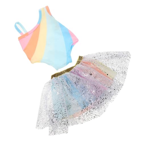 Hohopeti Puppen Tutu Rock aus Tüll für Puppen Regenbogen Design und Langlebig für Kreative Rollenspiele und Outfits Geschenkidee Hohopeti Puppen Tutu Rock aus Tüll für Puppen Regenbogen Design und Langlebig für Kreative Rollenspiele und Outfits Geschenkidee von Hohopeti