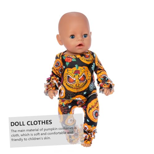Hohopeti Puppenkleidung Halloween Kürbis Muster Dekorative Puppenoutfits für Amerikanische Puppen für Mädchen Geburtstags und Festtagskleidung Hohopeti Puppenkleidung Halloween Kürbis Muster Dekorative Puppenoutfits für Amerikanische Puppen für Mädchen Geburtstags und Festtagskleidung von Hohopeti