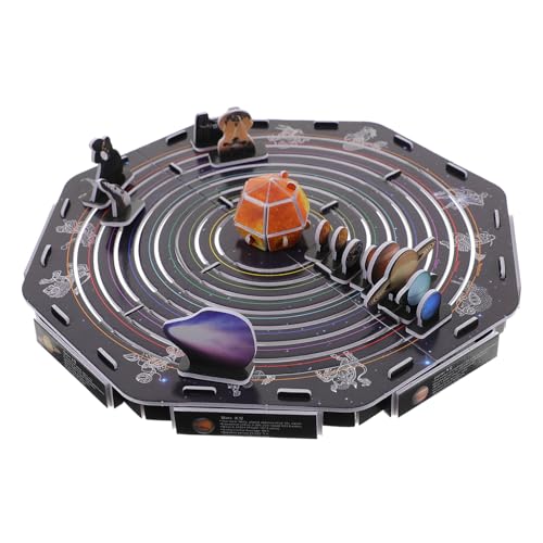 Hohopeti Puzzle Sonnensystem für DIY Lernspielzeug mit Planeten Pädagogisches Tragbares Puzzle zum Spielerischen Lernen von Astronomie und Geografie von Hohopeti