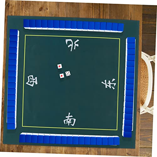 Hohopeti Quadratische Mahjong Tischdecke Grün rutschfeste Geräuschdämpfende Paigow Spielmatte aus Dickem Polyester Widerstandsfähige Spielunterlage für Kartenspiele und Domino Hohopeti Quadratische Mahjong Tischdecke Grün rutschfeste Geräuschdämpfende Paigow Spielmatte aus Dickem Polyester Widerstandsfähige Spielunterlage für Kartenspiele und Domino von Hohopeti