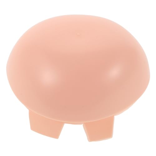 Hohopeti Ragdoll-Werkzeuge selber Machen Puppen basteln Kreative Puppen Puppenmaterial Puppenkopfhaut Puppenversorgung Cosplay-Zubehör kahle Kappen kahles Kostümzubehör Plastik von Hohopeti