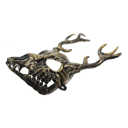 Hohopeti Realistische Abnehmbare Hirschgeweih Maske Halloween Tiermaske Cosplay Karnevalsmaske für Kostümfans mit Tragbarem Design und Einzigartigem Look Hohopeti Realistische Abnehmbare Hirschgeweih Maske Halloween Tiermaske Cosplay Karnevalsmaske für Kostümfans mit Tragbarem Design und Einzigartigem Look von Hohopeti