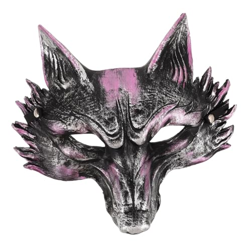 Hohopeti Realistische Fuchs Maske aus Leichtem PU Schaumstoff für Damen Halloween Tierkostüm Fasching Maskerade Party von Hohopeti