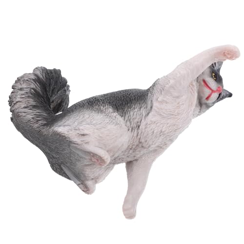 Hohopeti Robuste Katzenfigur Realistische Simulations-katzenstatue Für Den Garten Im Klassenzimmer von Hohopeti