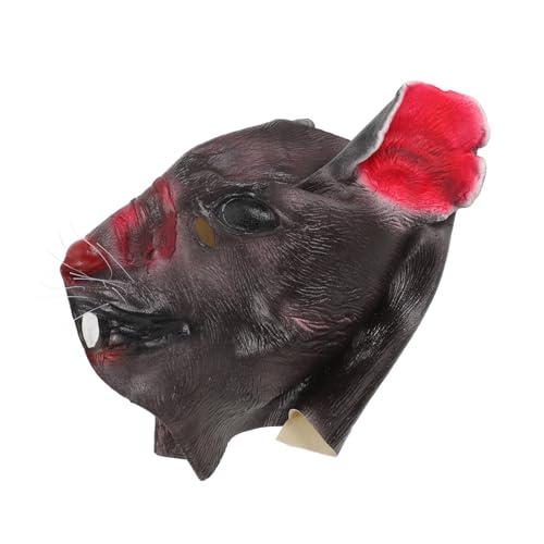 Hohopeti Realistische Maus Tierkopf aus Leichte Vollkopf Rattenmaske für Erwachsene für Halloween Karneval Cosplay Maskerade und Faschingskostüme von Hohopeti