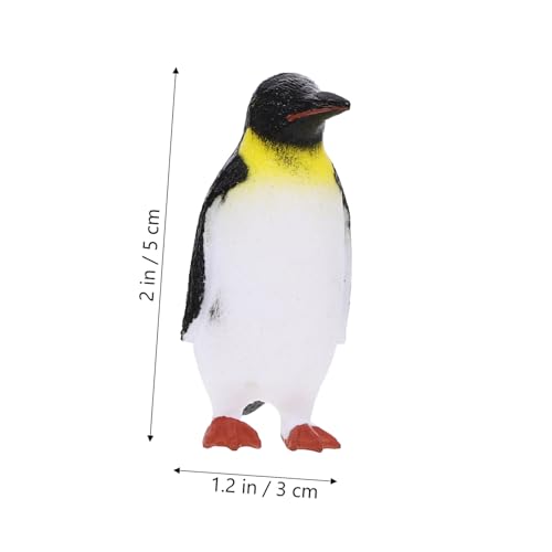 Hohopeti Realistische Pinguin Figuren Miniatur Kunststoff Tierfiguren für Dekoration Lernspielzeug und Bastelprojekte Stabile Pinguin Modelle für Schreibtisch und Sandtischgestaltung von Hohopeti