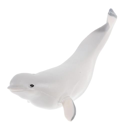 Hohopeti Realistische Wal Figur aus hochwertigem Kunststoff detailgetreues Meerestiermodell kleine weiße Walminiatur für Kinderzimmer und Dekoration langlebige Simulation Hohopeti Realistische Wal Figur aus hochwertigem Kunststoff detailgetreues Meerestiermodell kleine weiße Walminiatur für Kinderzimmer und Dekoration langlebige Simulation von Hohopeti