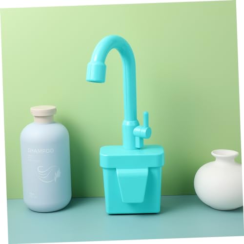 Hohopeti Realistischer Spiel Wasserhahn mit Drehbarem Kunststoffhahn Kindgerechtes Küchenzubehör für Jungen und Mädchen Interaktives Waschbecken mit Fließendem Wasser Fördert Praktische von Hohopeti