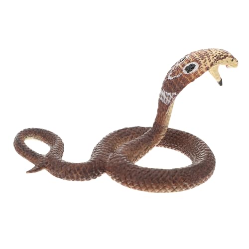 Hohopeti Realistisches Cobra Schlangenspielzeug aus Solidem Kunststoff Lebensecht Gestaltetes Pädagogisches Tiermodell für Detailreiches Künstliches Schlangen Requisit als Streichspielzeug Hohopeti Realistisches Cobra Schlangenspielzeug aus Solidem Kunststoff Lebensecht Gestaltetes Pädagogisches Tiermodell für Detailreiches Künstliches Schlangen Requisit als Streichspielzeug von Hohopeti