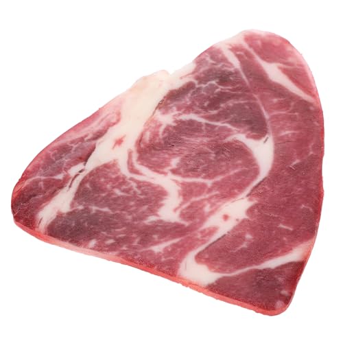 Hohopeti Realistisches Fake Beef Slice Modell aus Hochwertigem Material Langlebig und Sicher Lebensechte Fleischdekoration für Küche Restaurant Fotografie und Kinderspielzeug von Hohopeti