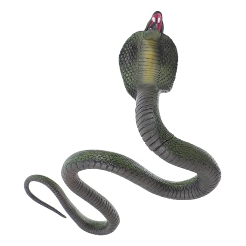 Hohopeti Realistisches Großes Cobra schlangenmodell aus Solidem Material Lebensechte Tierfigur zur Dekoration für Zuhause Büro und Garten als Halloween Streichspielzeug und Gruseliges Hohopeti Realistisches Großes Cobra schlangenmodell aus Solidem Material Lebensechte Tierfigur zur Dekoration für Zuhause Büro und Garten als Halloween Streichspielzeug und Gruseliges von Hohopeti