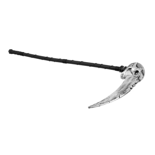 Hohopeti Realistisches Halloween Reaper Sense Prop Silbernes Cosplay Zubehör mit Robustem Stiel Detailgetreue Grusel Dekoration für Kostüm und Bühnenauftritte Teilig für Halloween Party Hohopeti Realistisches Halloween Reaper Sense Prop Silbernes Cosplay Zubehör mit Robustem Stiel Detailgetreue Grusel Dekoration für Kostüm und Bühnenauftritte Teilig für Halloween Party von Hohopeti