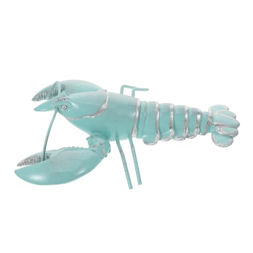 Hohopeti Realistisches Hummer Modell Meerestiere Figur Mediterrane Küsten Deko für Zuhause Büro Hotel Vielseitige Tisch und Wanddekoration für Strand und Ozeanliebhaber von Hohopeti