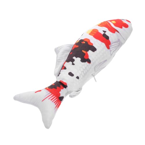 Hohopeti Realistisches Koi Fisch Plüschtier Weiches Kuschelkissen Meeresbewohner Dekoratives Stofftier für Jungen Mädchen Geschenk von Hohopeti