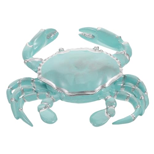 Hohopeti Realistisches Mediterranes Krabbenmodell aus Resin Detailgetreue Meeresfigur für Strand und Küstendekor Vielseitiges Deko Element für Zuhause Büro und Partys Kreatives für von Hohopeti