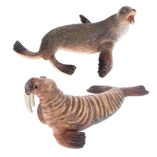 Hohopeti Realistisches Meerestier Modell aus Langlebigem Simulierte Seelöwen und Walrosse Kleine Meeresbewohner Deko für Aquarium und Lernspielzeug Detailreich und Kompakt Hohopeti Realistisches Meerestier Modell aus Langlebigem Simulierte Seelöwen und Walrosse Kleine Meeresbewohner Deko für Aquarium und Lernspielzeug Detailreich und Kompakt von Hohopeti
