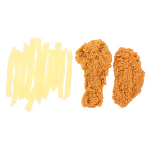 Hohopeti Realistisches PVC Simulations Fast Food dekor mit Hähnchenkeulen Hähnchenflügeln und Pommes Frites Modellen Strapazierfähige Nachbildung für Heimdekoration Fotorequisiten Hohopeti Realistisches PVC Simulations Fast Food dekor mit Hähnchenkeulen Hähnchenflügeln und Pommes Frites Modellen Strapazierfähige Nachbildung für Heimdekoration Fotorequisiten von Hohopeti