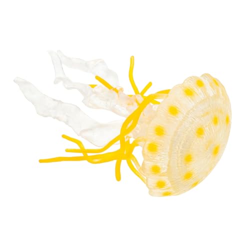 Hohopeti Realistisches Quallenmodell Aquarium Deko Kunststoff Meeresbewohner Figur Lernspielzeug Beobachtungs Kognitionsfähigkeiten im Meeresaquarium von Hohopeti
