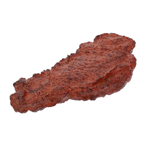 Hohopeti Realistisches Steak Modell aus Kunststoff Dekoratives für Lebensechte Steak-attrappe für Fotografie Küchen-deko Grillspiel Zubehör Hochwertiges Essensmodell Hohopeti Realistisches Steak Modell aus Kunststoff Dekoratives für Lebensechte Steak-attrappe für Fotografie Küchen-deko Grillspiel Zubehör Hochwertiges Essensmodell von Hohopeti