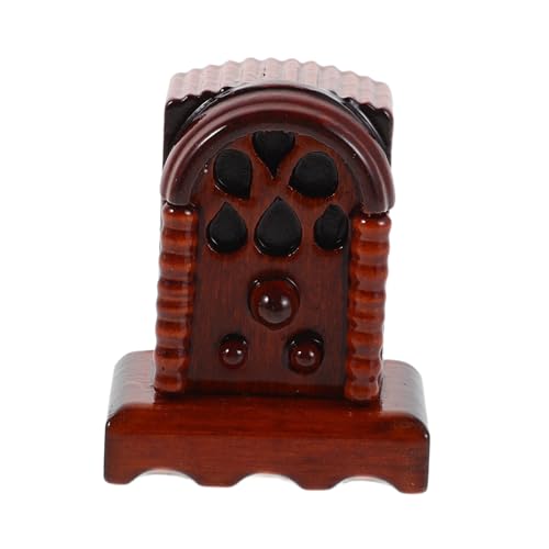 Hohopeti Retro Holzfinish Vintage Design Puppenhaus Möbel Zubehör Kreatives für Deko Fotorequisite von Hohopeti